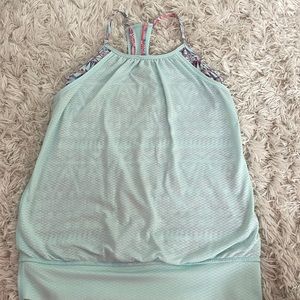 Ivivia blue tank top